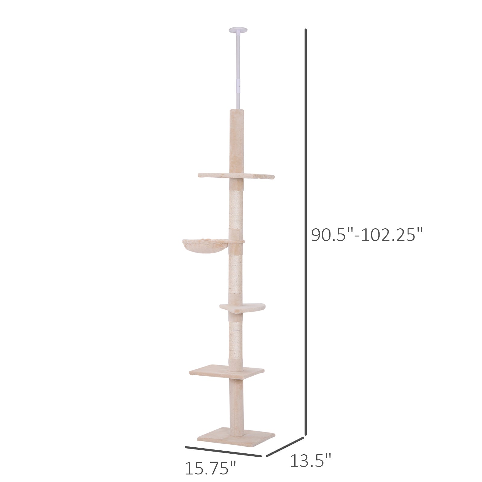 4 Level Ceiling Scratch Post