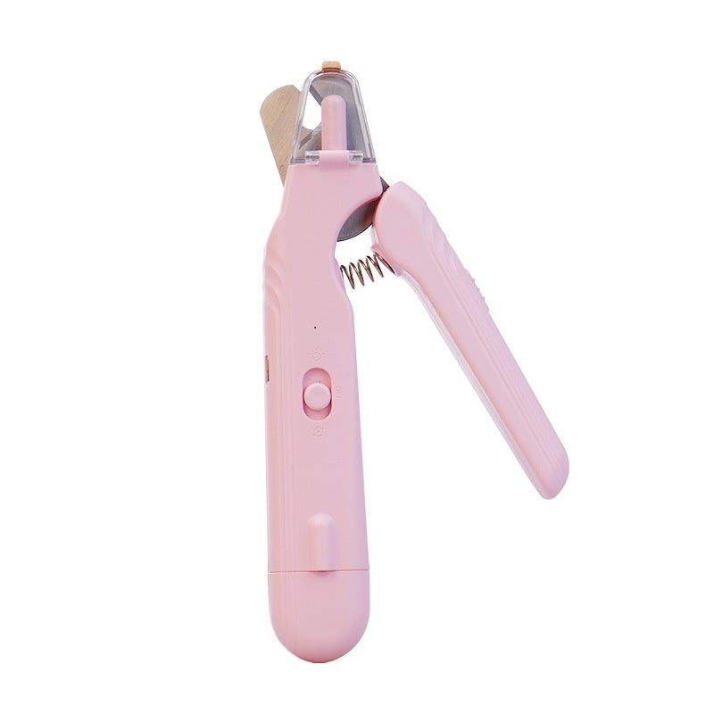 2 In 1 Pet Nail Clippers With Led Blood line Light
