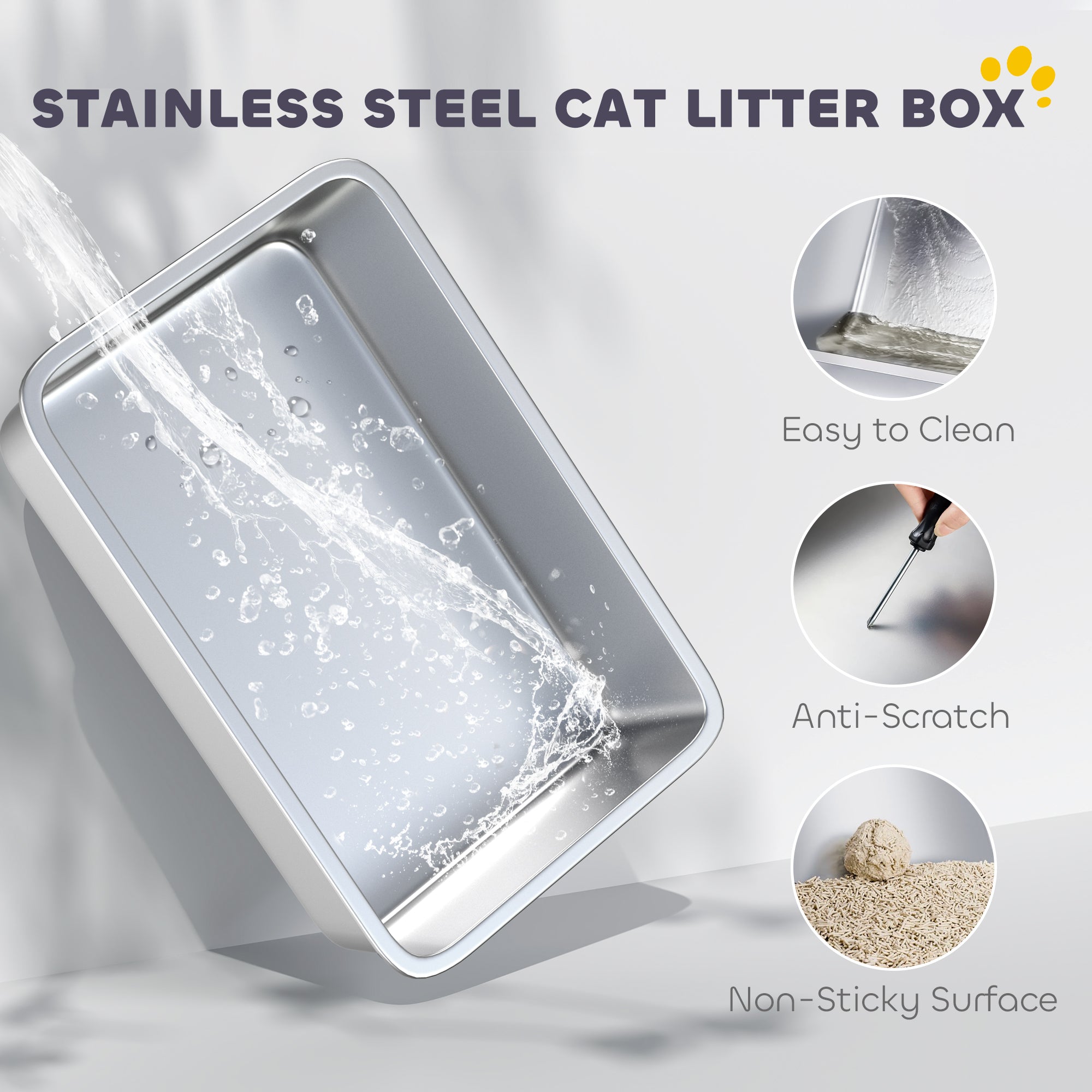 Stainless Steel Litter Box