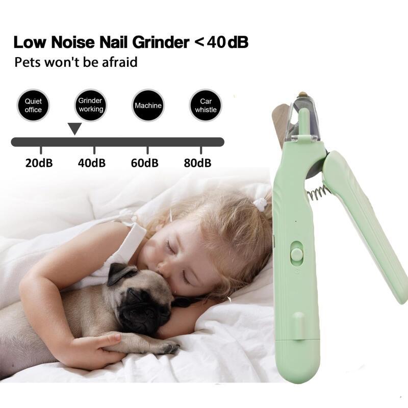 2 In 1 Pet Nail Clippers With Led Blood line Light