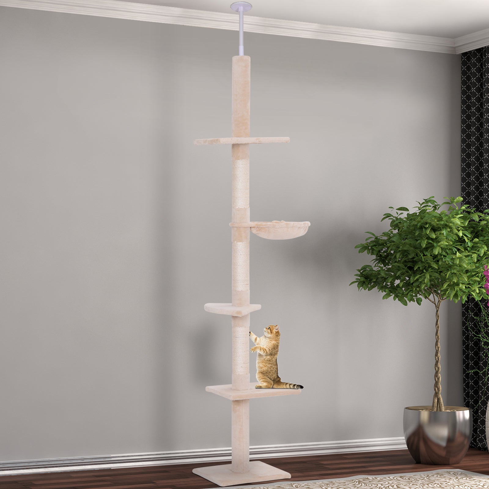 4 Level Ceiling Scratch Post