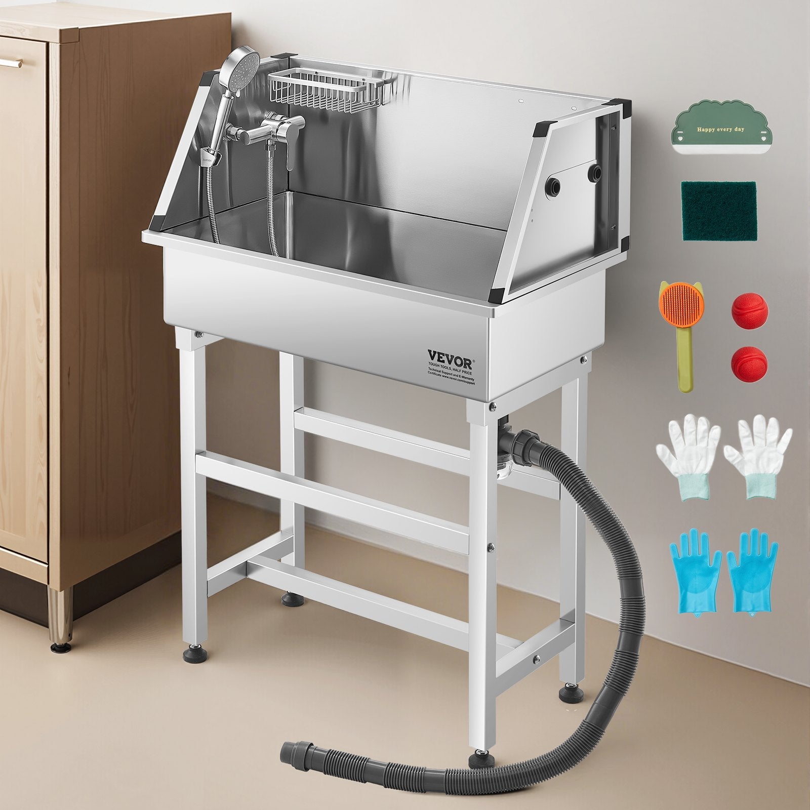 Pet Grooming Bath With Faucet