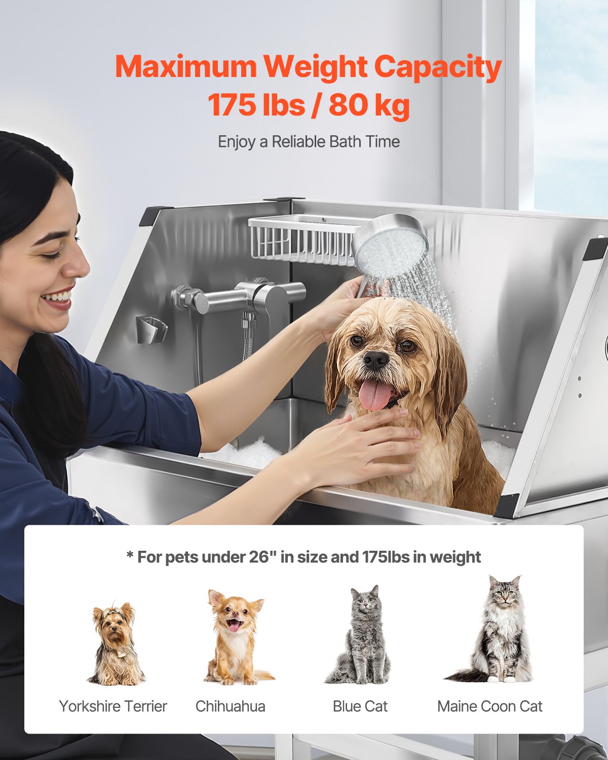 Pet Grooming Bath With Faucet
